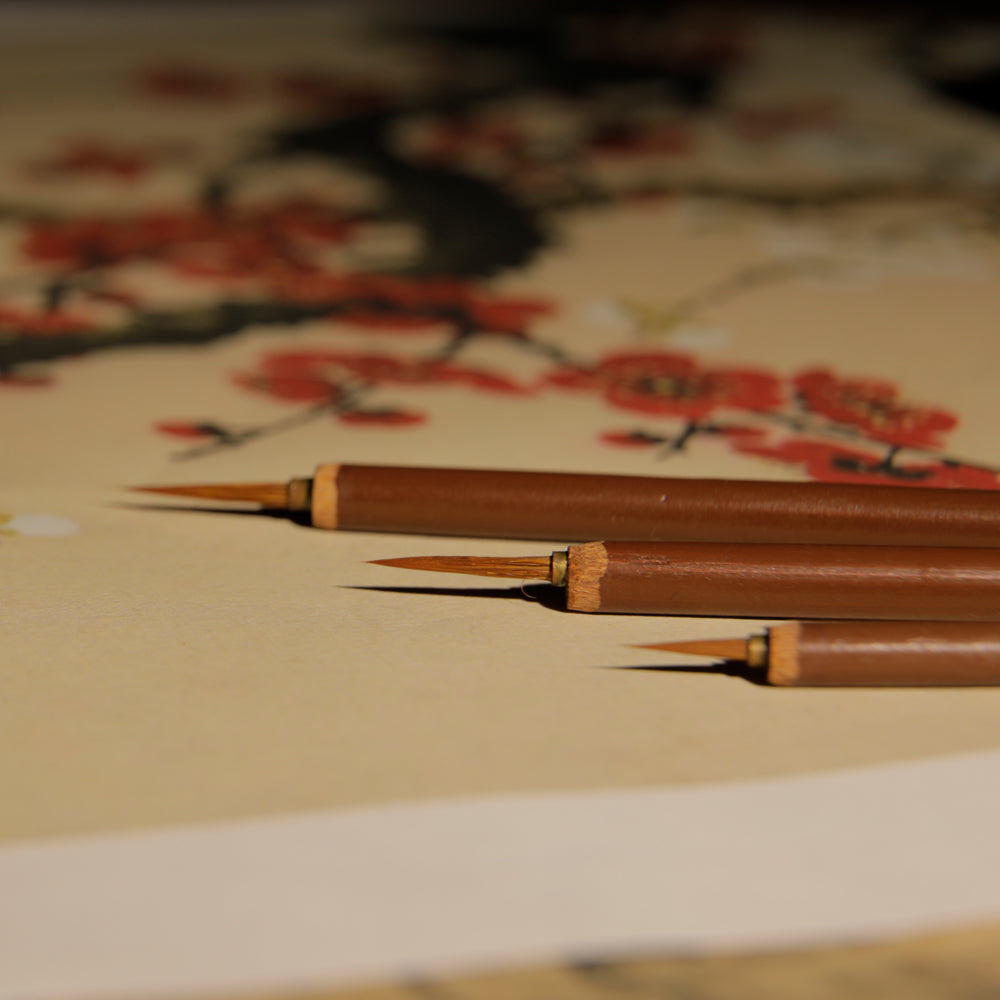 CHEEKY RAT - Oriental Calligraphy and Sumi Hard Tip Brush Set - ASIAN  BRUSHPAINTER
