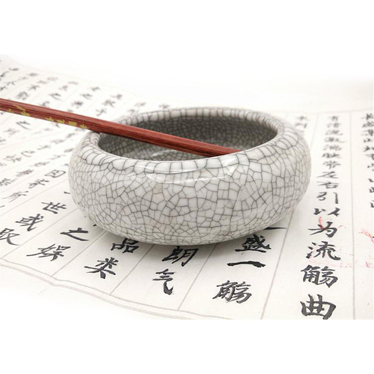 Shodo Tool Set, Brush Pen, Ink Stone, Ink Stick, Japanese Calligraphy Tool  Set. Small Size, Asanoha Pattern 